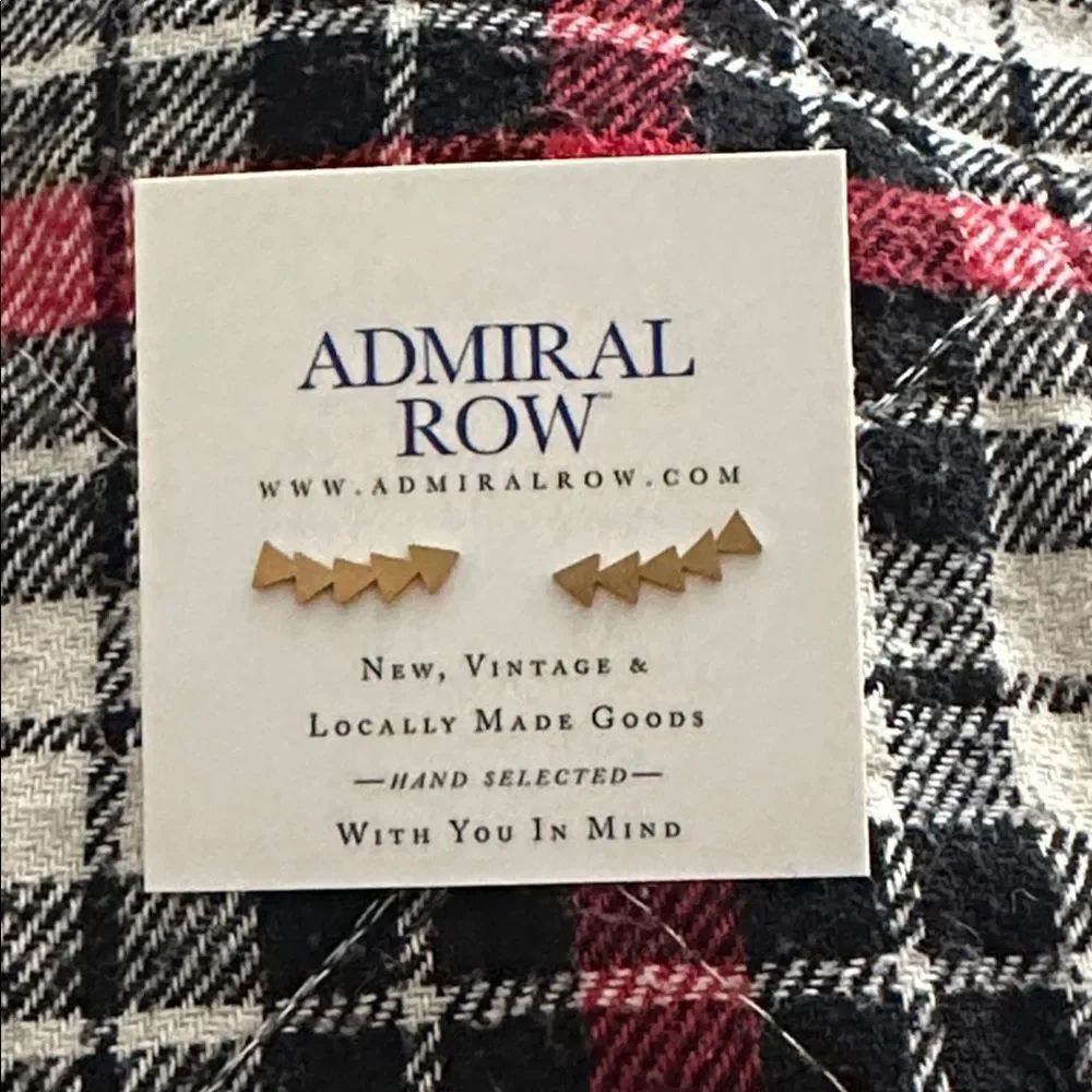 NEW Admiral Row Triangle Ear Crawlers Earrings